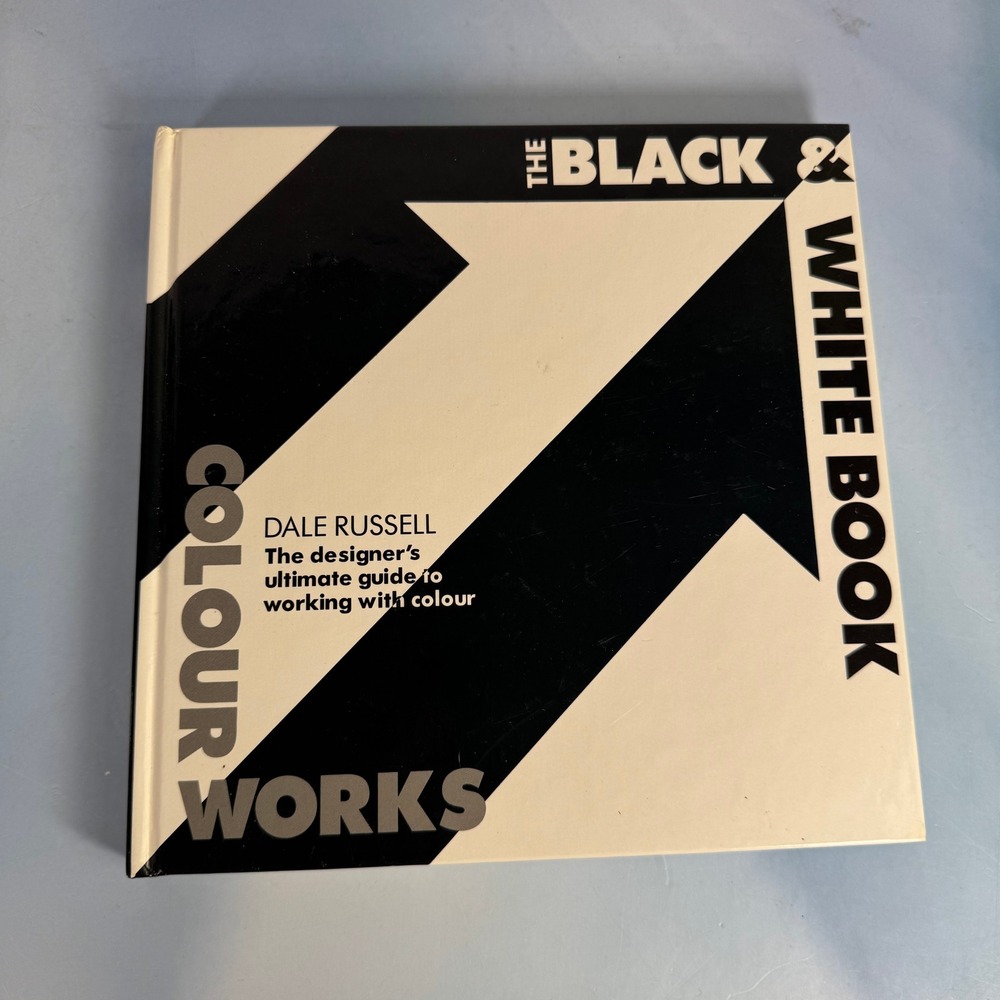 Colour Works The Black & White Book Dale Russell Graphic Design Guide Hardcover